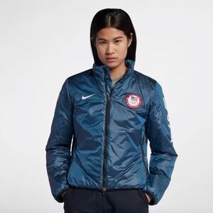 Nike NikeLab Blue Team USA Olympics 2018 Full-Zip Midlayer Jacket